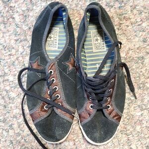 Converse One Star Black and Brown Sneakers